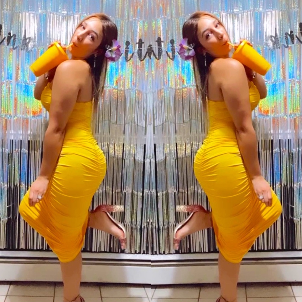 Strapless knee length dress - Picture 2 of 2